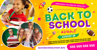 BACK TO SCHOOL BANNER Facebook Shared Image template