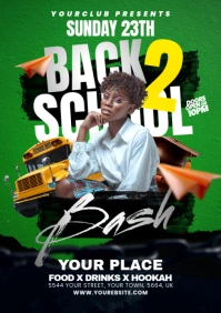 Back to School Bash A5 template