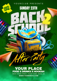 Back to School Bash A5 template