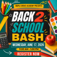 Back to School Bash Pos Instagram template