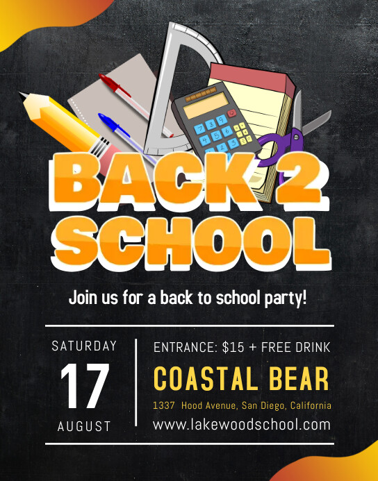 Back To School Bash Flyer Template PosterMyWall back-to-school-bash-flyer-template-postermywall