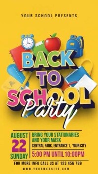Back to School Celebration Instagram Story template