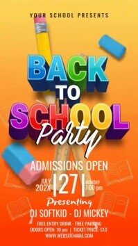 Back to School Celebration Instagram-reel template