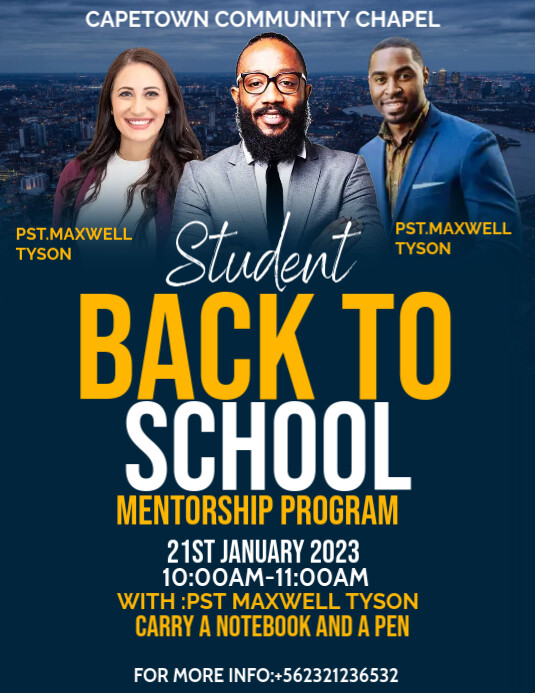 back to school church service flyer template PosterMyWall