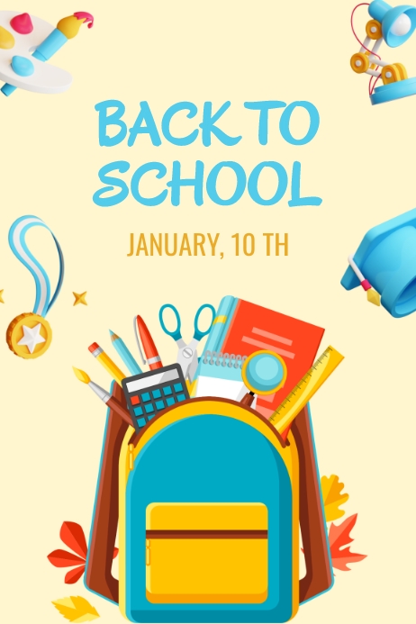 Back To School Template PosterMyWall