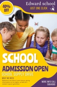 back to school Tabloid template