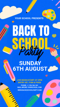 back to school Instagram Story template