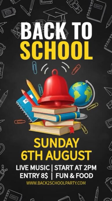 Back to School Instagram Reel template