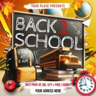 Back To School Square (1:1) template