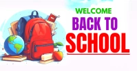 Back to school Facebook Shared Image template