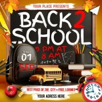 Back To School Quadrado (1:1) template