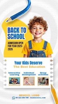back to school История на Instagram template