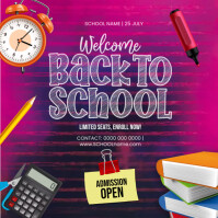 Back To School Instagram Plasing template