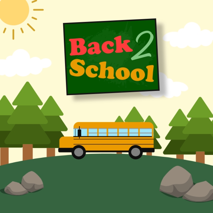 Back To School Post Instagram template