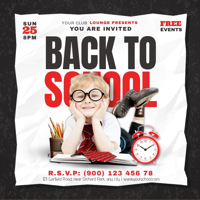 Copy of back to school | PosterMyWall