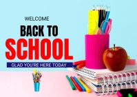 Back to school A6 template