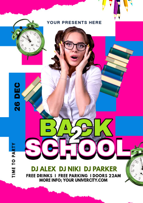BACK TO SCHOOL A3 template