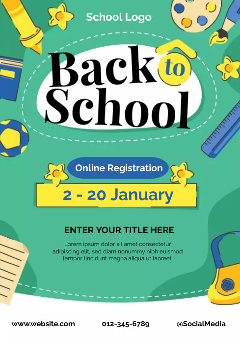 Back To School Template PosterMyWall