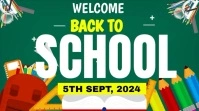back to school Digital Display (16:9) template