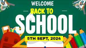back to school Digital Display (16:9) template