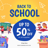 back to school Pos Instagram template