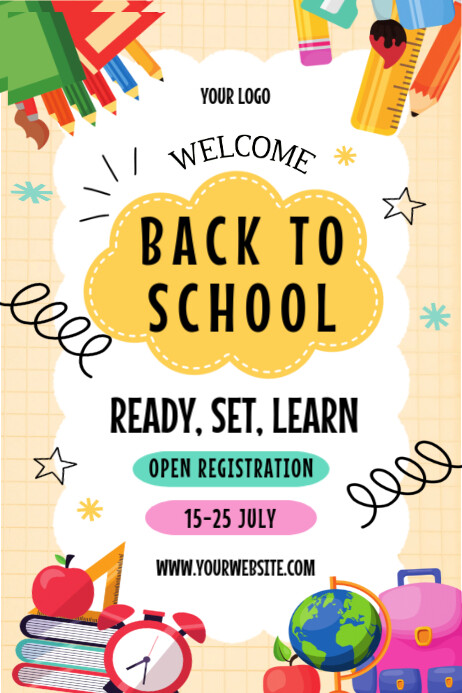 Back to school Iphosta template