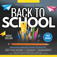 Back to School Instagram 帖子 template