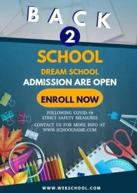 back to school A6 template