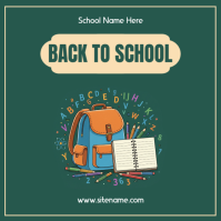 Back to School Instagram Post template