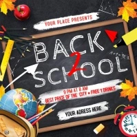 Back To School Square (1:1) template