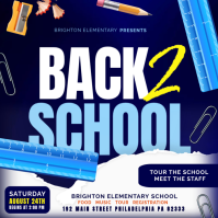 Purple Back to School Event Pos Instagram Template