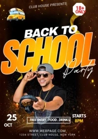 back to school A6 template