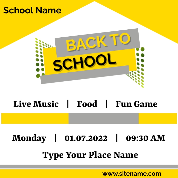Back to School Instagram Post template