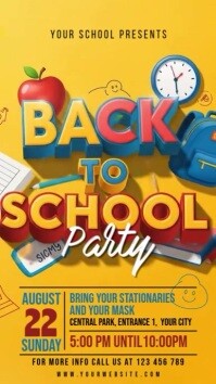 Back to School Reel Instagram template