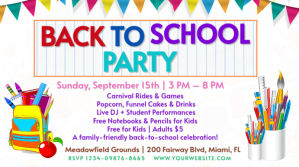 Back to School Display digitale (16:9) template