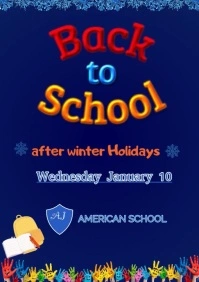 Back to school A1 template