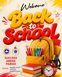 Back to School Instagram Portrait template