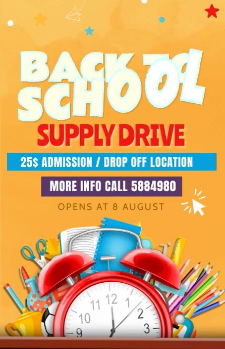 Copy of back to school | PosterMyWall