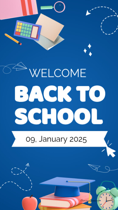 Back to school Instagram 快拍 template
