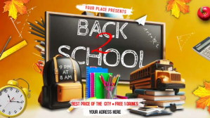 Back To School Tampilan Digital (16:9) template