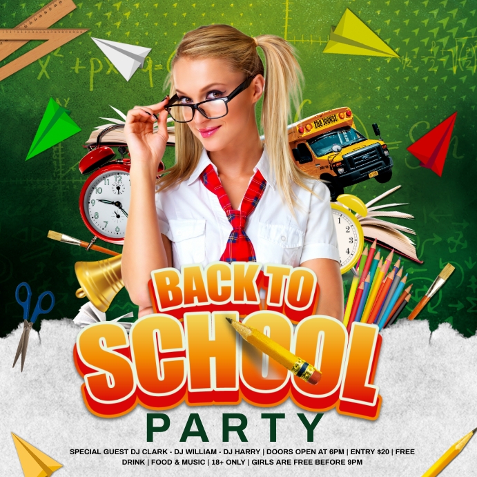 Back to school Wpis na Instagrama template