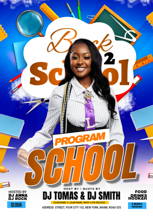 BACK TO SCHOOL Template | PosterMyWall