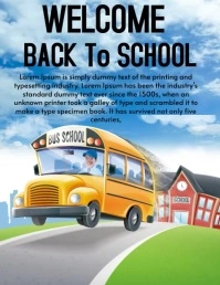 back to school Flyer (US Letter) template