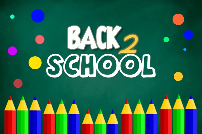 Back to School Poster template