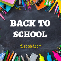 BACK TO SCHOOL Instagram Post template