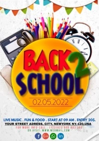 back to school A1 template