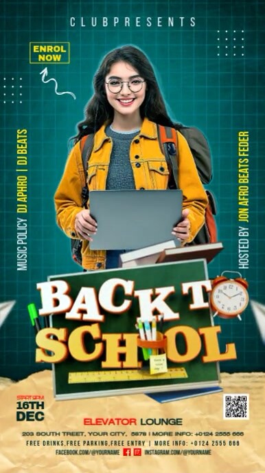 Back to School Instagram Reel template