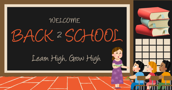 Back to School Facebook Shared Image template