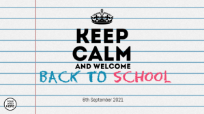 Белый Back to School Digitalt display Template