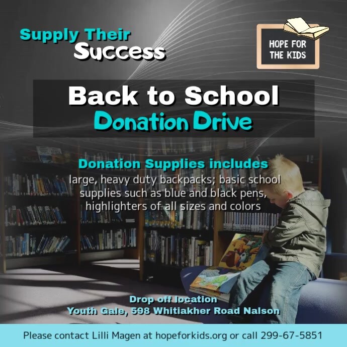 Back to School Donation Drive Instagram Video Template | PosterMyWall